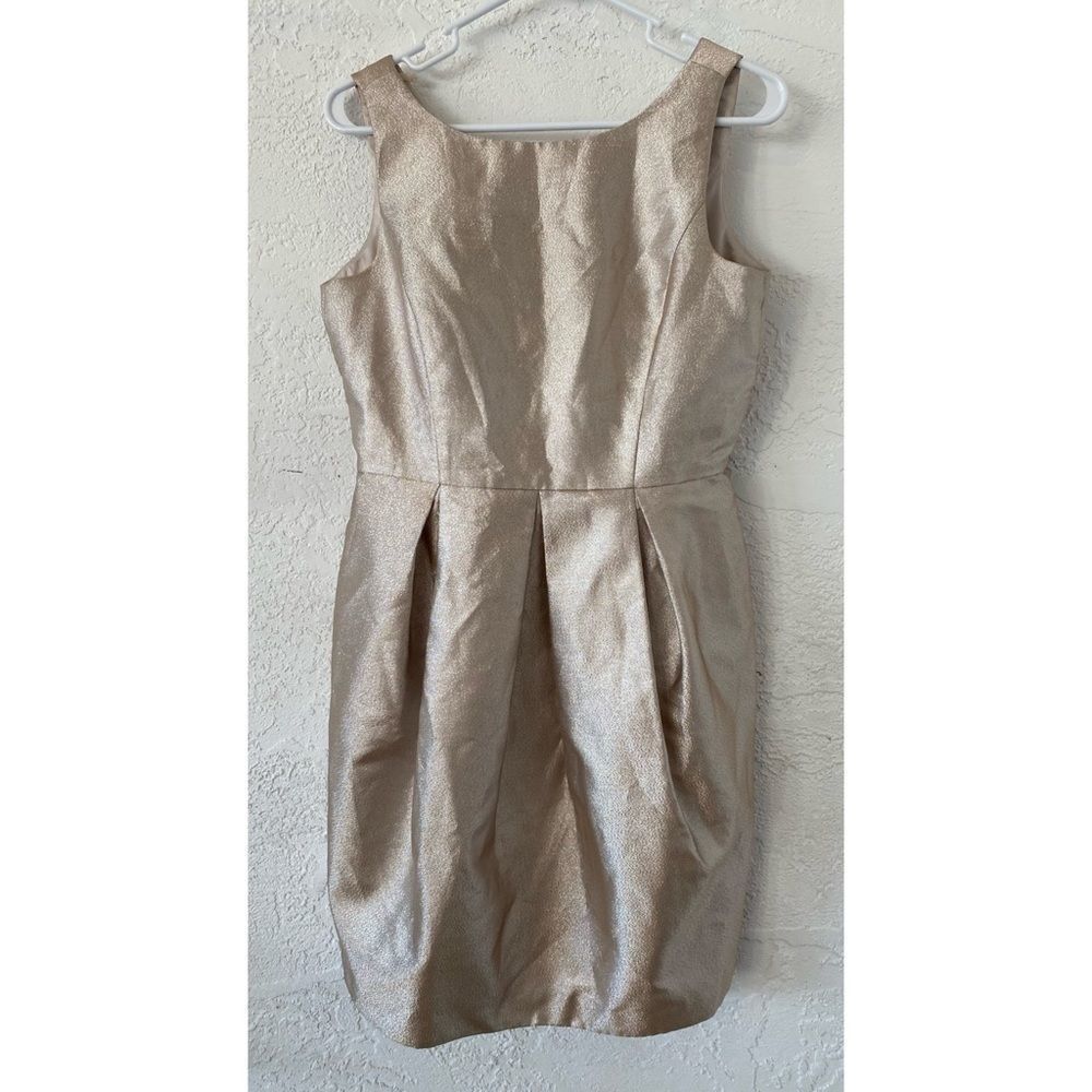 White House Black Market Gold Dress
